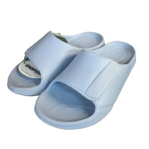 OOFOS Ooahh Sport Slide Sandals Neptune Blue Women’s 12 Men’s 10